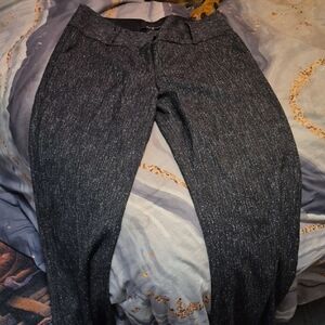 Elegant Women's Gray Tweed Pants